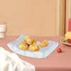 Plakalar tatlı kek servis eden tepsi yuvarlak meyve masaüstü dekorasyon ev yastık şekli