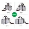 Bolsas de armazenamento Mesh Tote Bag Unissex Grande praia com zíper 1 dentro de tecido impermeável e brinquedos leves e fordable