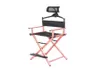 Aluminiowy makijaż makijażowy dyrektor artystyczny 039s krzesło w Regulated Head Red Rose Gold Portable Professional Camp Furniture1159350