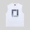 Paris Designer Mens Vest Europe and America Luxury Vest Letter Impression Logo Men Hommes Sans manches Tee Femme Top Vêtements Coton Coton Coton Tank FF Tank Asian Taille 4xl 5xl