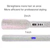 Rhinestone Flat Iron For a Perm Straightening Irons LCD Display Floating 2 Inches Wide Plate Hair Straightener Curler 240401