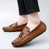 Casual Shoes High Quality Men's Classic Men Wedding Dress Genuine Leather Mens Slip On Handmade Male Comfortable Loafers