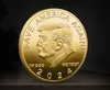 10pcs 2024 Trump SAVE Memorial Medal Colorful American Coin Handicraft Collection Gift Ornament