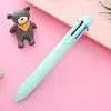 High-looking 6-color Ballpoint Pen Cute Student Stationery Click Girly Heart Color