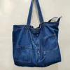 SOLDI PERCHIO DENIM PER WOMEN CASUALI DESIGNO CASUALI TOTE CROSBODY PERSONE SAME DI LUGO BOLSOS PARA MUJER 2024