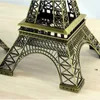装飾的な置物パリエッフェルタワーメタルクラフトホームデコレーションアクセサリーヴィンテージの置物像モデルブロンズトーントラベルお土産