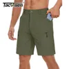 Tacvasen Summer Lightweight Quick Dry Shorts Mens Breattable Cargo Casual vandring Rinnande vattenresistens Korta byxor 240417