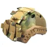 Pacote bolsa tática 2 estojo de bateria para capacete airsoft caçar camufla