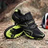 Mens Professional Cycling Sneakers - Andningsbara SPD CLEAT -kompatibla sportskor för mountainbike racing utomhusaktiviteter 240417