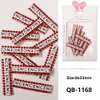 12 Article / Paquet Nouvelle lettre d'art Decoration Decoration Couleur Row Row Charm Diamond Charme DIY Nail ACCESSOIRES