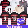 24 25 Flamengo GABI Mens Soccer Jerseys L. ORTIZ L. ARAUJO PEDRO Home Away Training Wear Limited Edition Football Shirts Short Sleeve Uniforms