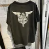 T-shirts masculins Saint MichaCl Neighbourhood Gothic Style Motorcycle imprimé T-shirt lâche lave délabrée t Strtwear Harajuku T240419