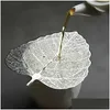 Tea Strainers Household Items Bodhi Leaf Leak Creative Pure Copper Leaves Fair Cup Filter Strainer Kung Fu Set Accessories Drop Delive Dhn7L