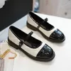 Casual Shoes Ankle Strap Mary Janes Camellia Flower Embroider Flat Leather Patchwork Lolita Flats Women Round Toe Plaid Loafers Size 43