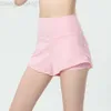 Desginer alooo yoga aloë vrouw pant top dames originhigh taille zomer sport shorts voor dames anti glans training gym los fitting dance broek