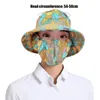 Breda brim hattar sjal te plockning cap skydd nack kvinnors hatt anti-uv mask utomhussporter