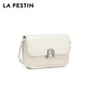 Totes la Festin Bandeira original 2024 Bolsa feminina Corrente de ombro de couro Crossbody A-Line Door Series