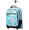 Tassen 18 inch kinderschool trolley tassen wierpakket rugzakzak op wielen voor tieners kinderen school rollende reis rugzak voor meisjes