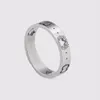 Trendy Ring Designer Rings Men's Titanium Silver Ring Couple Rings Women's Jewelry Luxurys Love