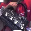 Embreagens de moda americana y2k harajuku Ulzzang Crocodile Pattern Square Ladies Dark Messenger Bag Vintage Mini Punk Gótico Mulheres Mulheres