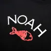 Męskie koszulki 24ss Summer Nowa koszulka Noah klasyczny tył kolorowy litera drukująca okrągła niewolnik oddychająca bawełna T-shirt Noah T240419