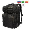 Förpackningar SFXEQR Militär ryggsäck 45L stor kapacitet Camping Man Rucks Tactical Hunting Nylon Bags for Sport Trekking Waterproof Pack