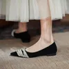 Casual Shoes Elegant String Bead Ballerina Women Sneakers grunt Slip On Loafers Woman Flats Sweet Pointed Toe Pearl Moccasins 2024