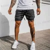 Men's Shorts NEW 2 IN 1 Sport Running Casual Breathable Shorts Men Double-deck Jogging Quick Dry GYM Shorts Workout Men Shorts T240419