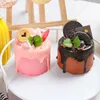 Dekorativa blommor 1st Simulering Round Jam Cake Fake Bread Model Toy Ornaments Props Kitchen Decoration Pography Cabinet Food