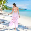 基本的なカジュアルドレスストラップビーチドレスカスタマイズされた画像女性のための夏のビーチドレス