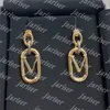 Women Earring Designer Ear Pendants Charm Earrings Luxury Letter Ornaments Golden Ear Studs High Quality Earing Wedding Party Jewellery