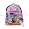 Backpacks Gabby's Dollouse Backpack Girls Garçons Boys Schoolbag Cartoon 3D Print Gabby Cat Bookbag Mochila Kawaii Bagpack Enfants Sac à dos