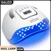 Nail Dryers 66LED UV Nail Drying Lamp 300W Manicure Lamp With LCD Display Infrared Automatic Sensor For Gel Polish Drying Lamp Manicure Tool Y240419IZF3