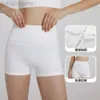 Desseradores de ioga de aloe woman woman calça tripartida feminina para mulheres com altas cintura abdominanda levantando o fitness de fitness nylon shorts de rosca de nylon