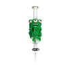 Glass Nectar Collector Glass Pipes 3D Hand Painting top Quartz Tip Concentrate Dab Straw for water pipes Bong HandPipes