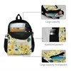 Backpack Flower Clumps For Student School Laptop Travel Bag Boho Fashion Designer Trending Cute Textile Pattern