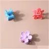 Hair Pins 3.5Cm Mini Beautif Girls Cute Colorf Clips Flower Small Claw Candy Color Kids Sweet Hairpin Clip Fashion Accessories Drop De Otehn