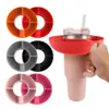 Snack Bowl voor Mark Cup, Tumbler Snack Tray compatibel met Stan Cup 40 oz met handgreep, herbruikbare snack opslag topring snoepvak met 4 compartimenten