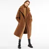 Women's Coat Cashmere Coat Designer Fashion Coat MaxMaras Womens Mid Length Rhinestone Teddy Bear Winter Warm Coat Jacket