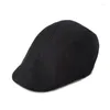 Beretten retro linnen ademende paperboy caps lente zomer voor mannen vrouwen buiten reizen wandelen casual director peaked cap