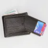 Portefeuilles en cuir courte Brand de portefeuille Men de crédit Cartes de crédit Pourse Pourse Vintage mâle à mâle Trifold Man Money Sac Clip Cuzdan W030