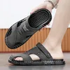 Hausschuhe Baotou Half Männer Schuhe Sommer Zwei-Wear-Anti-Rutsch-Strand für Sportsandalen flache Slip-on-Männer