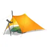 Flames Creed TrailStar Camping Tent Ultralight 1-2人の屋外20dナイロンの両側シリコンピラミッドシェルターハイキングフライング240408