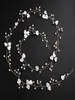Nyaste lilla vita blomma handgjorda pannband mode akryl kristall bröllop hår tillbehör flexibla smycken för kvinnor jcg1218104166