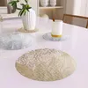 Table Mats Heat-resistant Placemat Elegant Round Placemats For Dining Decor Hollow Design Home Weddings