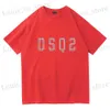 T-shirts masculins DSQD2 Brand Lettre d'été Coton Soft Sild Tshirt Tops T pour hommes Femmes Cotton Baseball Cap Snapback Outdoor Dad Hat T240419