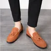 カジュアルシューズzapatos hombres menshoe 2024autumnブリティッシュレザーオールマッチハンサムヘアスタイリスト高地ソーシャル