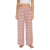 Dames broek dames werken lange dames plaid casual home dames katoen katoen