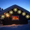 Thrisdar 10 i 1 Hanging Starburst Firework Light Outdoor Christmas Twinkle Dandelion Fairy String Light For Holiday Patio Decor 240409