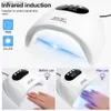 Secadores de unhas sol S3 48W LED UV Lâmpada para secagem de unhas Gel completo com um senso de movimento Ferramentas de mão da cabine profissional